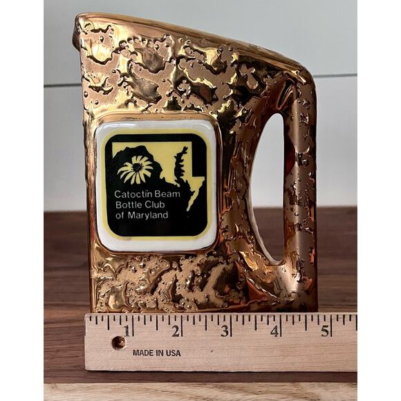 1980 Gold Pitcher Regal China by Jim Beam For The Bottle Club Of Maryland - Picture 5 of 14